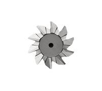 Dormer C83032.0X45 Series C830 HSS-E Dovetail Slot Cutter/Milling Cutter, Bright Finish with 45/60 degree angle, Weldon Shank, 32.0 mm Cutting Diameter, 32.0 mm x 45 mm Size