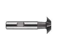 Dormer C83112.0X60 Series C831 HSS-E Inverted Dovetail Slot Cutter/Milling Cutter, Bright Finish with 45/60 degree angle, Weldon Shank, 12.0 mm Cutting Diameter, 12.0 mm x 60 mm Size