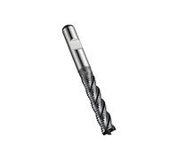 Dormer C94820.0 Series C948 HSS-E-PM 4 Flute Long Series Roughing End Mill/Milling Cutter with Alcrona coating, DIN 1835B Shank, 20.00 mm Cutting Diameter