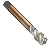 Dormer E002M6 Series E002 HSS-E-PM Spiral Flute Machine Tap Metric with Bright Finish, ISO Standard, M6 x 1.00 mm Thread, 66 mm Length