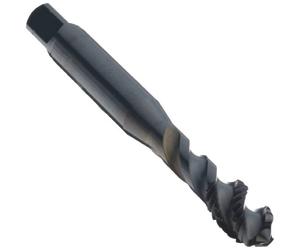 Dormer E003M6 Series E003 HSS-E-PM Spiral Flute Machine Tap Metric with Steam Tempered Finish, ISO Standard, M6 x 1.00 mm Thread, 66 mm Length