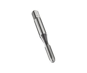 Dormer E100M2.5NO8 Series E100 HSS Straight Flute Serial Hand Tap Metric with Bright Finish, DIN352 Standard, NO8, M2.5 x 0.45 mm Thread, 40 mm Length