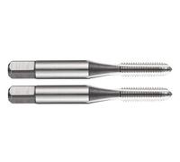 Dormer E105M10X1.0NO9 Series E105 HSS Straight Flute Serial Hand Tap Metric Fine with Bright Finish, DIN352 Standard, NO9, MF10 x 1.00 mm Thread, 63 mm Length