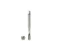 Dormer E207M4 Series E207 HSS-E-PM 15 Degrees Spiral Flute Machine Tap Metric with Bright Finish, DIN371 Standard, M4 x 0.70 mm Thread, 63 mm Length