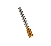 Dormer E2865/16 Series E286 HSS-E Flute less Machine Tap with Lubrication Grooves, UNF with Tin Coating, DIN Standard, 5/16"-24 Thread, 7.938 mm Cutting Diameter, 90 mm Length