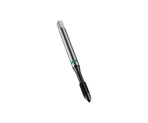 Dormer E472M16 Series E472 HSS-E-PM Spiral Point Green Shark Line Machine Tap Metric with Super-B Coating, DIN Standard, M16 x 2.00 mm Thread, 110 mm Length
