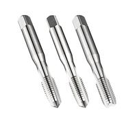Dormer Hand Tap E500 HSS Straight Flute Metric Bright Finish ISO Standard 3 Pack
