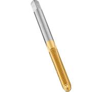 Dormer E504M8NO3 Series E504 HSS Straight Flute Hand Tap Metric with Tin Coating, ISO Standard, NO3, M8 x 1.25 mm Thread, 72 mm Length