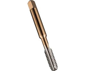 Dormer E5313/16NO1 Series E531 HSS Straight Flute Hand Tap BSW with Bright Finish, ISO Standard, NO1, 3/16"-24 Thread, 4.763 mm Cutting Diameter, 58 mm Length