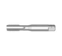 Dormer E542BA6NO2 Series E542 HSS BA6 Straight Flute Hand Tap, Bright Finish, 0.53mm x 44.5mm, No.2