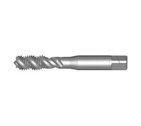 Dormer E544BA4BLUE Series E544 HSS BA4 40° Spiral Flute Machine Tap, Blue Finish, 0.66mm x 50mm