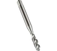 Dormer E544BA8 Series E544 HSS BA8 40° Spiral Flute Machine Tap, Bright Finish, 0.43mm x 44.5mm