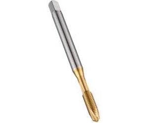 Dormer EP00TINM12 Series EP006TIN HSS-E-PM Spiral Point Machine Tap, Bright Finish, M12 x 1.75mm x 110mm