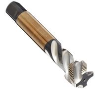 Dormer EX401/8 Series EX40 HSS-E-PM UNC Spiral Flute Machine Tap, Bright Finish, 1/8" x 28 x 90mm
