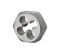 Dormer F202M12 Series F202 HSS Die Nut, Bright Finish, M12 x 1.75mm x 14mm