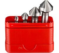 Dormer G2362 HSS High Speed Steel Countersink with 90 Degrees Angle, Set of 4 pcs, Various Shapes