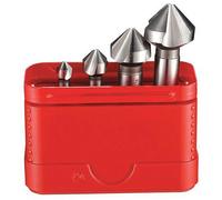 Dormer G2362 4 Piece HSS Straight Shank 90° Countersink Set