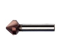 Dormer G50625.0 Series G506 HSS 90° Countersink with Tri-Flat Shank, TiAIN, 25.0mm x 3.8mm x 67mm