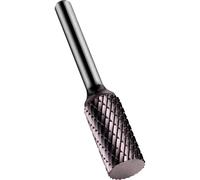 Dormer P801C Rotary Carbide Burr, Cylinder Without endcut Shape, Double Cut Geometry, TiAlN Coating, Single Pack
