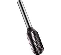 Dormer P805C6.0X6.0 Series P805C Carbide Rotary Burr, Ball Nosed Cylinder, Double Cut, TiAlN, 6.00 mm x 6.00 mm