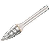 Dormer P8136.3X3.0 Solid Carbide Rotary Burr Bright Pointed Tree 6.3 x 3mm