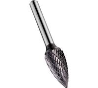 Dormer P813C TiAlN Pointed Tree Carbide Burr 9.6mm 19mm 6mm