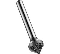 Dormer P819 Rotary Carbide Burr, 90 Degree Countersink Shape, Double Cut Geometry, Bright Finish