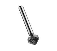 Dormer P819 Rotary Carbide Burr, 90 Degree Countersink Shape, Double Cut Geometry, Bright Finish