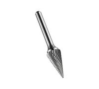 Dormer P823 Rotary Carbide Burr, Cone Shape, Double Cut Geometry, Bright Finish
