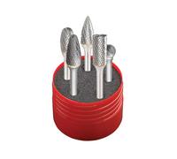 Dormer P88001 5pc Solid Carbide Rotary Burr Cylindrical Set