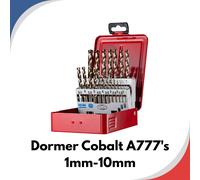 Dormer Pramet A295219 COBALT based HSS 19 Piece Jobber Drill Bit Set in case