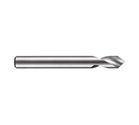 Dormer R1236.0 Series R123 Carbide 90° Short Spotting Drill Bit, Bright Finish, 6.00 mm x 66 mm