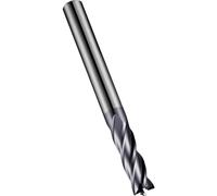Dormer S944 Solid Carbide TiALN Flatted Shank Multi-Flute End Mill 2.5mm