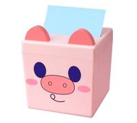 Dormercy Pop-up Notes Dispenser, 3x3 in, Magnetic Design, Cute Pink Pig, Large Capacity (Patent Registering)