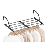 Dormitory Bed Shelf | Foldable and Adjustable Stand - Retractable Hanger - for Balcony, University, Bedroom, Students, Crib, Book, Handbag, Towel