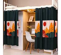 Dormitory Bottom Bed Curtain Student Dormitory Bunk Blackout Curtain Dustproof Bunk Bed Drapery Blackout Canopy Cabin Bunk Bed Tent Lightproof Privacy Mosquito Protection Net Single Sleeper Bed Canopy