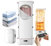 Dormitory Folding Clothes Dryer, Portable Steam Drying Machine - with Timer + Touch Control Panel, 59 Inch Laundry Drying Wardrobe with Large Capacity, for Travel/Camping/Business/Home