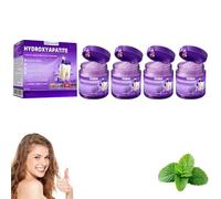 Dormorna Hydroxyapatite Tooth Restorative Powder, Hydroxyapatite Toothpaste Powder for Enamel Repair and Teeth Strengthening, Fluoride Free Gentle Whitening Tooth Paste for Sensitive Teeth, Fresh (4)