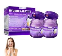 Dormorna HydroxyapatiteTooth Restorative Powder, Natural Teeth Whitening Powder, Dormorna Hydroxyapatite Tooth powder-30g, Stain Removing & Teeth Whitening, for Gum Care,Fresh Breath (2 Pack)