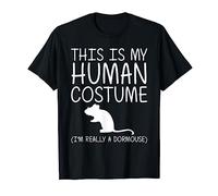 Dormouse Easy Halloween Human Costume Rodent Animal DIY Gift T-Shirt