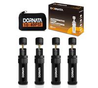 DORNATA Adjustable Tire Deflator Auto-Stop (10-40 PSI) Offroad Accessories Valve Stem kit 4x4 Tyre Air Down Tool for Truck, Pickup, Motorcycle,Jeep etc.(Black)