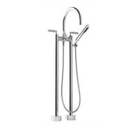 Dornbracht FreeStanding Bath Tap Tara 2 Holes With Shower Trim 220mm Dark Platinum Matt 25943882-99