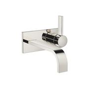 Dornbracht MEM - Waschtisch-Wand-Einhandbatterie mit Abdeckplatte platin