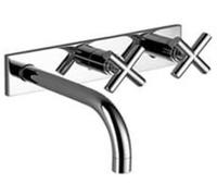 Dornbracht Tara Wall Mounted Basin Mixer Trim Set ONLY Silver -Model 36713892-00