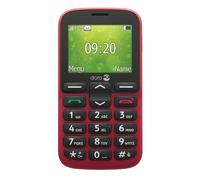 Doro 1380 2G Red Dual SIM Basic Phone with Large Buttons