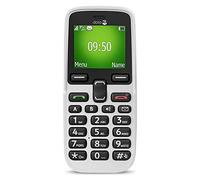 Doro 5030 Unlocked Easy Mobile Phone for Seniors with Basic Functions and Emergency Button (White)