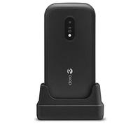 Doro 6040 Unlocked 2G Dual SIM Clamshell Big Button Mobile Phone for Seniors with 2.8" Screen, GPS Localisation and Cradle Included (Black) [UK and Irish Version]