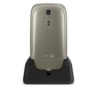 Doro 6520 Flip Mobile Phone for Elderly with Large Screen, Big Talking Number Keys and Assistance Button (Champagne/White)