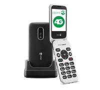 Doro 6820 4G Unlocked Flip Mobile Phone for Seniors with Talking Number Keys, 2MP Camera, Assistance Button and Charging Cradle [UK and Irish Version]
