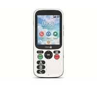 Doro 780X 4G GSM Mobile Phone, Very Easy To Use With Only Three Large Direct Dial Buttons, Bluetooth, Emergency Call Button, GPS, Wi-Fi, IP54 Waterproof, Black And White, 380474